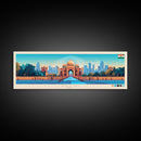 Delhi, India Travel Poster Panoramic Canvas Print, Delhi, India Painting, India Art, Delhi Travel Art, Guest Room Painting