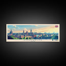 Doncaster, England Panoramic Travel Poster Canvas Print, Doncaster, England Painting, England Art, Doncaster Travel Art, Guest Room Painting