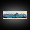 Guelph, Canada Travel Poster Panoramic Canvas Print, Guelph, Canada Painting, Canada Art, Guelph Travel Art, Guest Room Painting