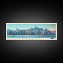 Panoramic Travel Poster Hong Kong, Hong Kong Canvas Print, Hong Kong, Hong Kong Painting, Hong Kong Art, Hong Kong Travel Art, Guest Room Painting
