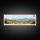 Hosaena, Ethiopia Panoramic Travel Poster Canvas Print, Hosaena, Ethiopia Painting, Ethiopia Art, Hosaena Panoramic Travel Art, Travel Painting
