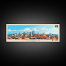 Kampala, Uganda Panoramic Travel Poster Canvas Print, Kampala, Uganda Painting, Uganda Art, Kampala Travel Art, Living Room Painting