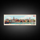 Panoramic Travel Poster Kitchener, Canada Canvas Print, Kitchener, Canada Painting, Canada Art, Kitchener Travel Art, Guest Room Painting