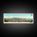 Kumasi, Ghana Panoramic Travel Poster Canvas Print, Kumasi, Ghana Painting, Ghana Art, Kumasi Panoramic Travel Art, Travel Painting