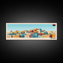 Panoramic Travel Poster Tripoli, Libya Canvas Print, Tripoli, Libya Painting, Libya Art, Tripoli Travel Art, Guest Room Painting