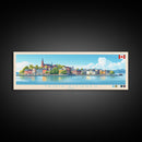 Trois-Rivieres, Canada Panoramic Travel Poster Canvas Print, Trois-Rivieres, Canada Painting, Canada Art, Trois-Rivieres Panoramic Travel Art, Travel Painting