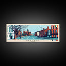 Belfast, Ireland Panoramic Canvas Print, Belfast, Ireland Painting, Ireland Art, Belfast Travel Poster, Travel Art, Vacation Gift