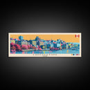 Chicoutimi, Canada Panoramic Canvas Print, Chicoutimi, Canada Painting, Canada Art, Chicoutimi Travel Poster, Travel Art, Guest Room Painting