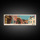 Gloucester, England Panoramic Canvas Print, Gloucester, England Painting, England Art, Gloucester Travel Poster, Travel Art, Guest Room Painting