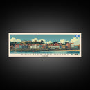 Kirkcaldy and Dysart, Scotland Panoramic Canvas Print, Kirkcaldy and Dysart, Scotland Painting, Scotland Art, Kirkcaldy and Dysart Travel Poster, Travel Art, Guest Room Painting