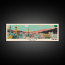 Mecca, Saudi Arabia Panoramic Canvas Print, Mecca, Saudi Arabia Painting, Saudi Arabia Art, Mecca Travel Poster, Travel Art, Guest Room Painting