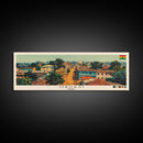 Obuasi, Ghana Panoramic Canvas Print, Obuasi, Ghana Painting, Ghana Art, Obuasi Travel Poster, Travel Art, Living Room Painting