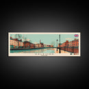 Salford, England Panoramic Canvas Print, Salford, England Painting, England Art, Salford Travel Poster, Travel Art, Guest Room Painting
