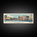Wakefield, England Panoramic Canvas Print, Wakefield, England Painting, England Art, Wakefield Travel Poster, Travel Art, Vacation Gift