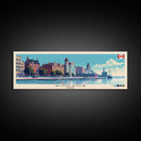 Windsor, Canada Panoramic Canvas Print, Windsor, Canada Painting, Canada Art, Windsor Travel Poster, Travel Art, Guest Room Painting