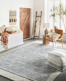 Geyser Woven White Gray Cotton Pouf - Clearance