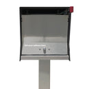 The Original UptownBox in JET BLACK - Modern Mailbox