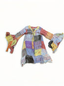 Patchwork Kimono Nepal Om Symbol