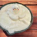 Doodlations Unique Candle | Melting Snowman Skillet