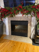 9ft Cedar and Red Berry Garland - Ship by 9/30/2026