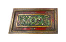 Hand Carved Vintage Wall Panel With Hand Paintings