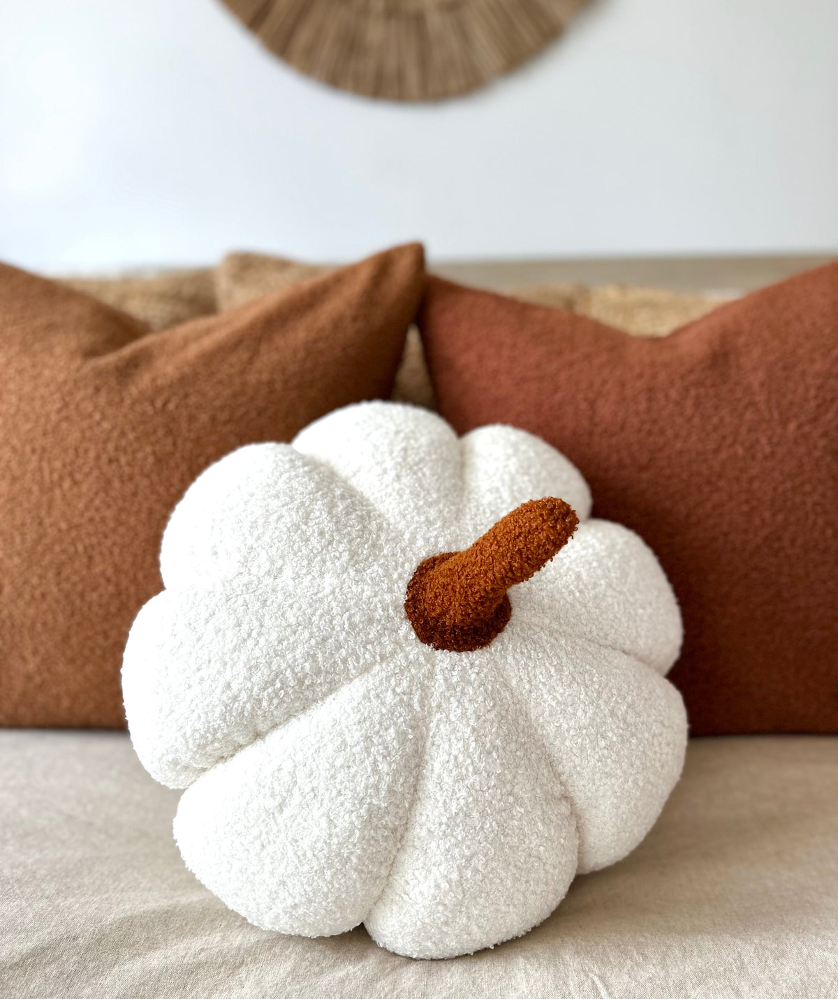 Pottery barn buy white pumpkin pillow