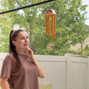 Memorial Wind Chime – Whispering Hearts™ Collection – Warm Gold 15”