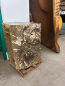 Petrified Wood Square Stool (A)