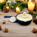 Doodlations Unique Candle | Melting Snowman Skillet