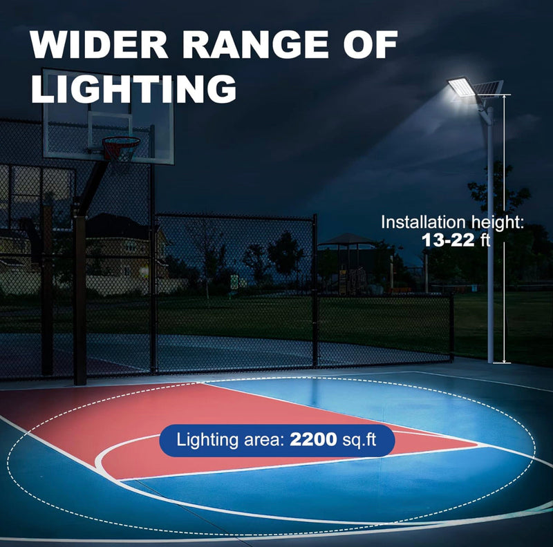 Solar Street Light 1200W Solar Street Lights Outdoor Waterproof 120000LM Solar Powered Led Street Light Dusk to Dawn Super Bright Commercial