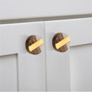 Fusion 1-1/2 in. Brass Bar & Marble Effect Cabinet Knob