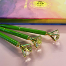 Future Is Female Chartreuse Green Gem Pen | Giftable Single Pen | Novelty Office Desk Supplies