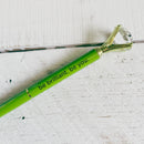 Future Is Female Chartreuse Green Gem Pen | Giftable Single Pen | Novelty Office Desk Supplies