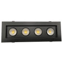 Goodlite G-97129 3.5″ 52W 4 Head Gimbal Spotlight Selectable CCT Black