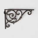 Ornate Shelf Bracket, Cast Iron Vintage Wall Mount Support