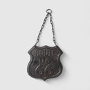 Route 66 Hanging Plaque, Cast Iron Retro Garage Wall Decor
