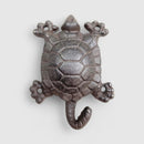 Turtle Wall Hook, Cast Iron Coastal for Keys, Towels or Leashes