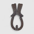 Cowboy Boot Wall Hook, Western Cast Iron for Coats or Keys