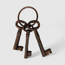 Decorative Key Set, Vintage Cast Iron Mantel or Wall Display