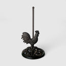 Rooster Paper Towel Holder, Cast Iron Farmhouse Kitchen