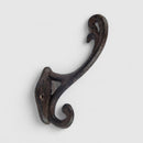 Wall Hook, Cast Iron Rustic Weathered Finish for Coats, Keys or Towels