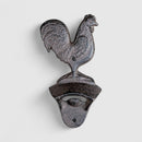 Rooster Bottle Opener, Cast Iron Farmhouse Kitchen Bar Tool