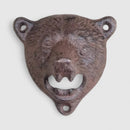 Bear Bottle Opener, Cast Iron Lodge Wall Mount Bar Tool