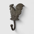 Rooster Wall Hook, Cast Iron Farmhouse Kitchen for Towels, Keys or Aprons