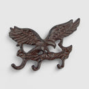 Eagle Wall Hooks, Cast Iron Patriotic Americana for Coats or Keys