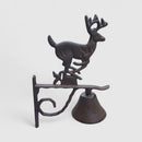 Deer Doorbell, Cast Iron Rustic Woodland Porch Bell and Chime