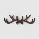 Antler Wall Hook, Cast Iron Cabin and Lodge for Coats or Hats