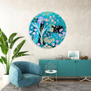 Meadow Flowers Printed Mirror Acrylic Circles