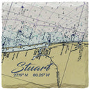 Stuart NOAA Chart Coaster Set