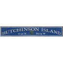 Hutchinson Island, Florida Sea Turtle Latitude Longitude Wooden Sign | Wall Art Print on Real Wood